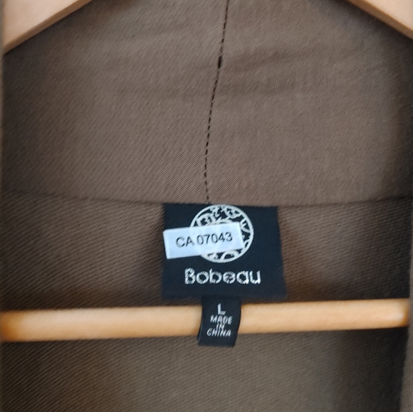 Bobeau Dark Olive Green Soft Cardigan ~ Size L - Picture 3 of 7